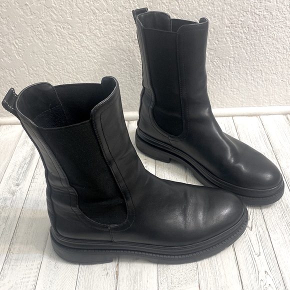 🔥Tamaris Leather Black Chelsea Boots - Picture 4 of 13